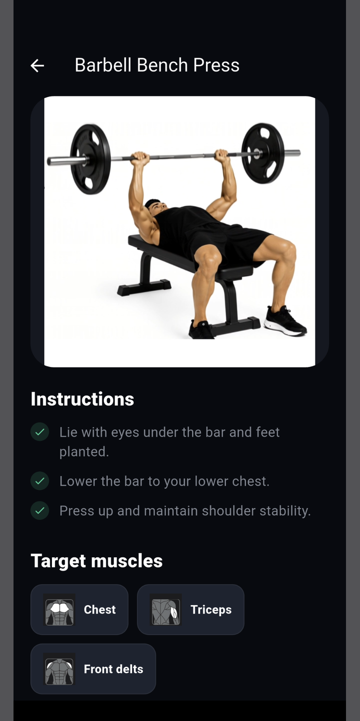 Learn exercises with clear guidance and videos.