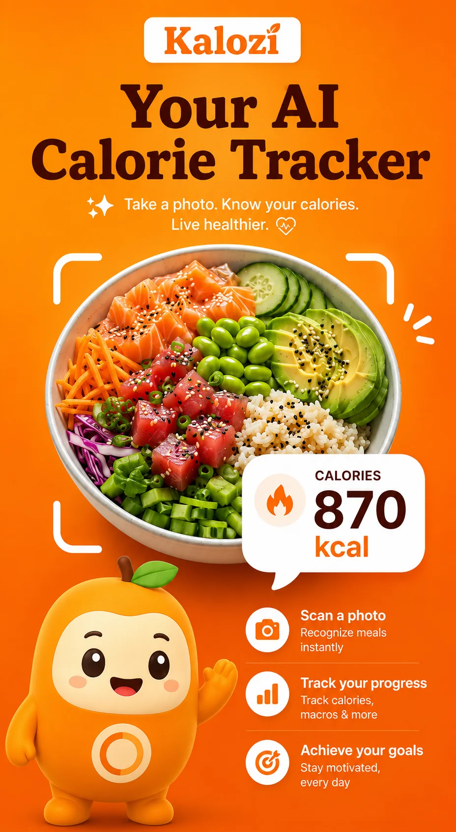 Kalozí AI calorie counter photo scan